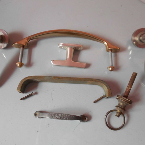 Metal door accessories used, wooden doors, 50 cm handle, knobs