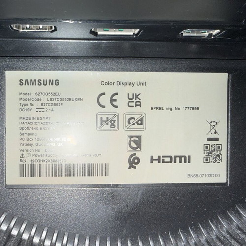 Samsung Odyssey G5 27” Gaming Monitor like new