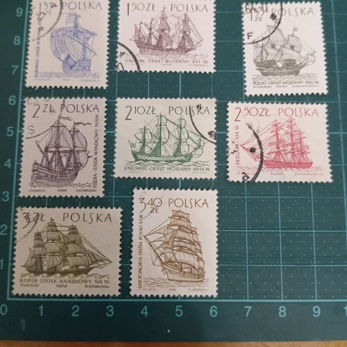 Poland 1964 sailboat stamps like new