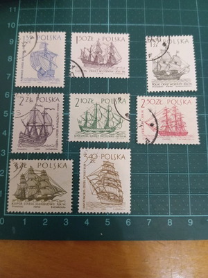Poland 1964 sailboat stamps like new