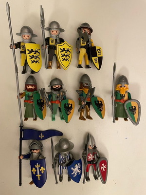 Playmobil Σταυροφόροι σαν καινούργιο, σετ 10 φιγούρες custom