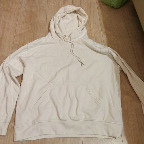 H&M men's hoodie used, size M, white