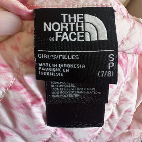 The North Face reversible girls' jacket, pink, size S (7/8)