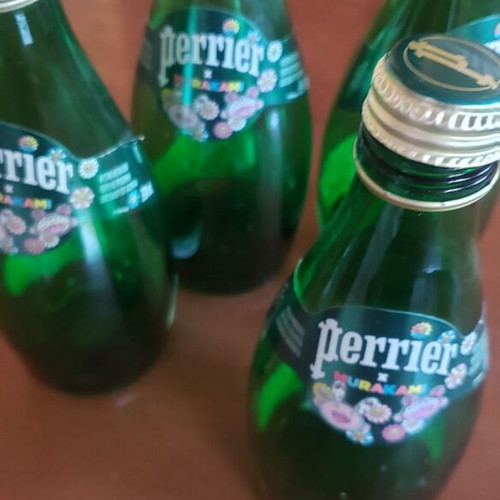 Perrier Mourakami collectible bottles like new, pack of 2
