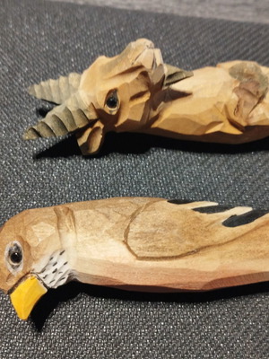 Handmade wooden pens used, pack of 2