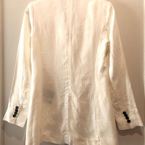 Massimo Dutti linen jacket white size XS like new