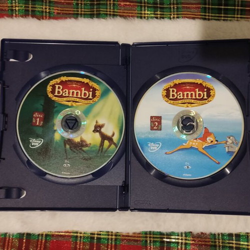 Bambi Disney double DVD, dubbed animated movie
