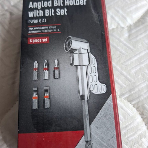 Angled bit holder new with set of 5 bits