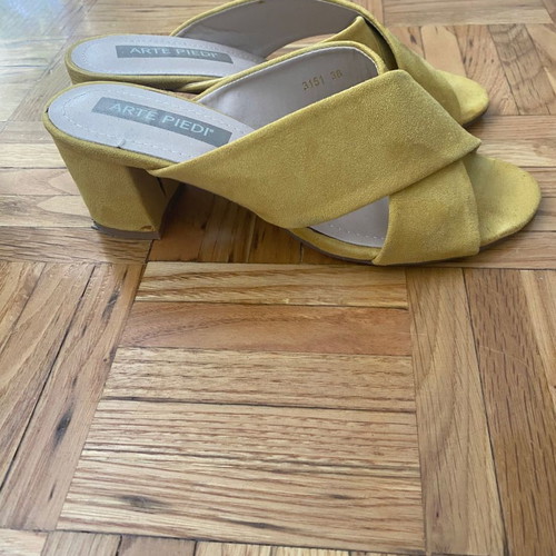 Arte Piedi sandals used, yellow, size 36