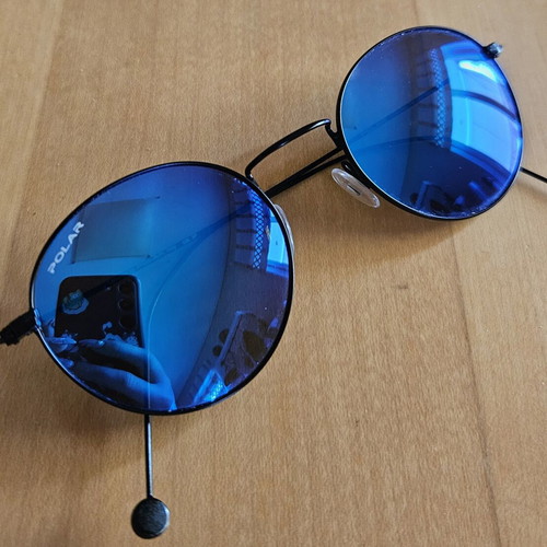 Polar Unisex Sunglasses new, blue-purple lenses, small frame