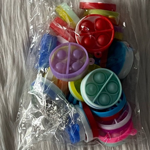 Pop It Fidget set 24 pieces colorful stress relief toys new