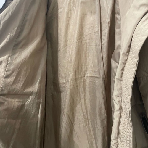 Only warm jacket used, beige, size M