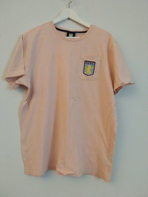 Avfc men's mako t-shirt like new, salmon color, size L