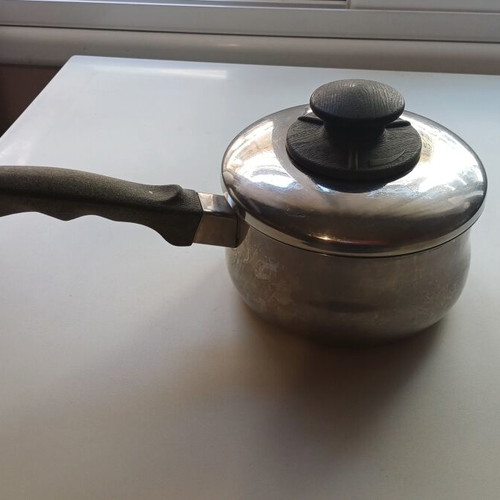 Milk saucepan used, small with lid