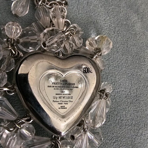 Christian Dior Pretty Charms heart necklace like new