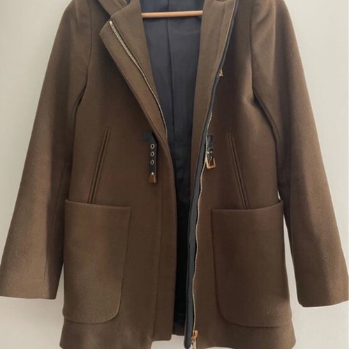 Zara duffle coat used, green, size S