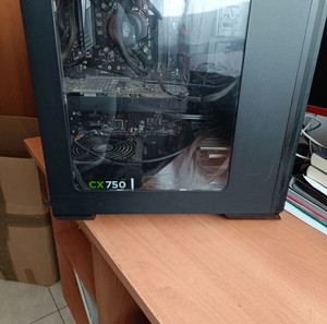 Gaming Desktop Υπολογιστής +2 Οθόνες + μηχανικό πληκτρολόγιο,ποντίκι