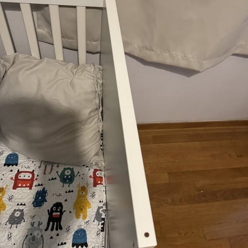 Ikea Stuva 15361 crib bed with mattress and drawers like new, white