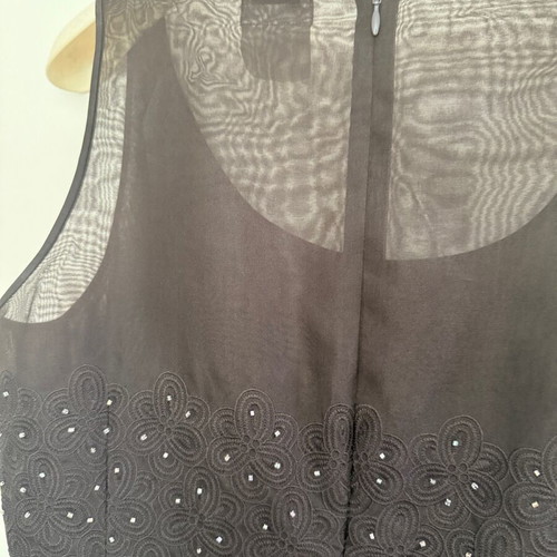 Feraud FR 42 Tulle Dress with Matching Bag like new, black