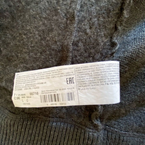 Mango men's cardigan large like new gray