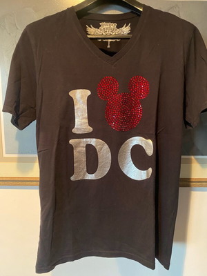 Disney Couture unisex t-shirt like new, black, size XL
