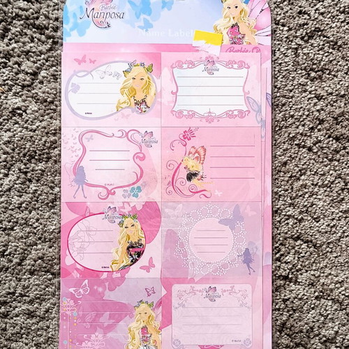 Barbie Paxos stickers new, set of 16 for notebook