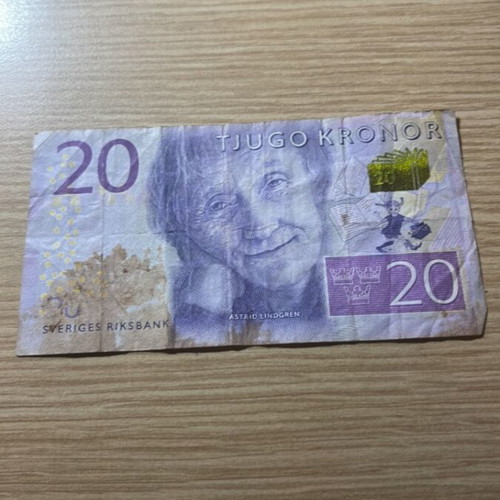 20 Kronor Banknote Sweden like new