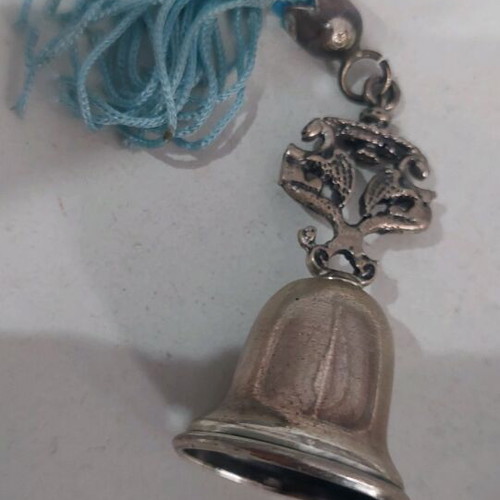 Vintage decorative bell like new with blue tassel