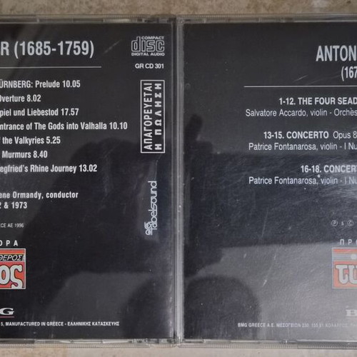 Classical music 2 CD set used, Wagner and Vivaldi