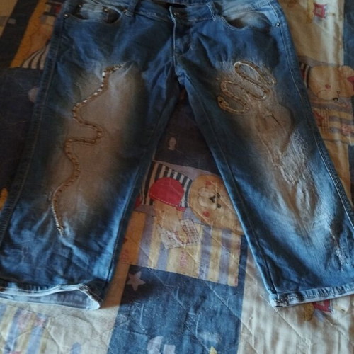 Adoro denim pants summer, like new, size 48, blue