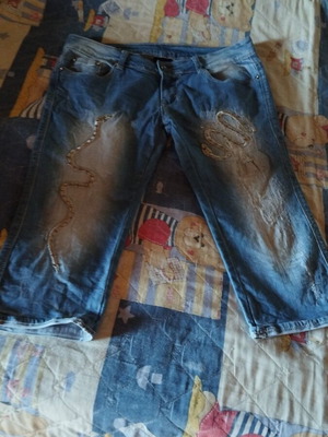 Adoro denim pants summer, like new, size 48, blue