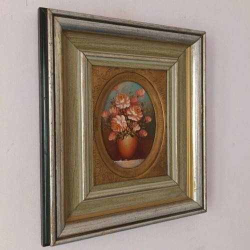 Oil painting antique signed 39x35 cm used