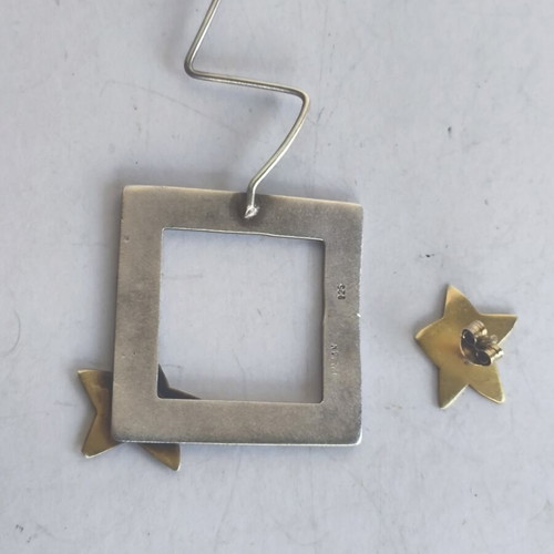 Silver handmade earrings 925 like new