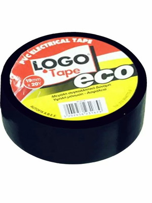Μονωτική ταινία LOGO μαύρη 1,9cm x 20m καινούργιο