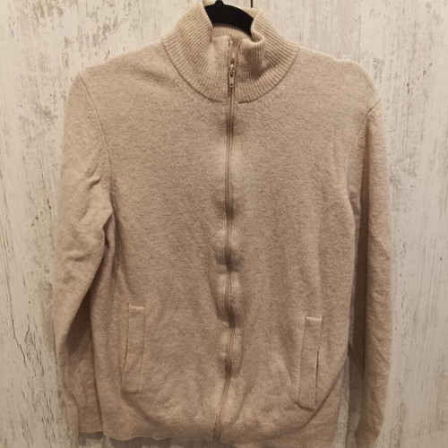 Marron men's knitted cardigan XXL used, beige, premium quality