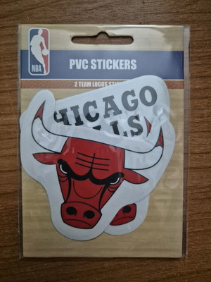NBA Bulls PVC Stickers pack of 2 new, authentic
