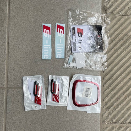 Audi accessories metal and vinyl new