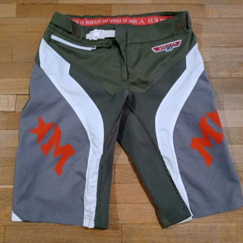 Maloja VentM Mountain Bike Shorts, Size M, Green and Orange