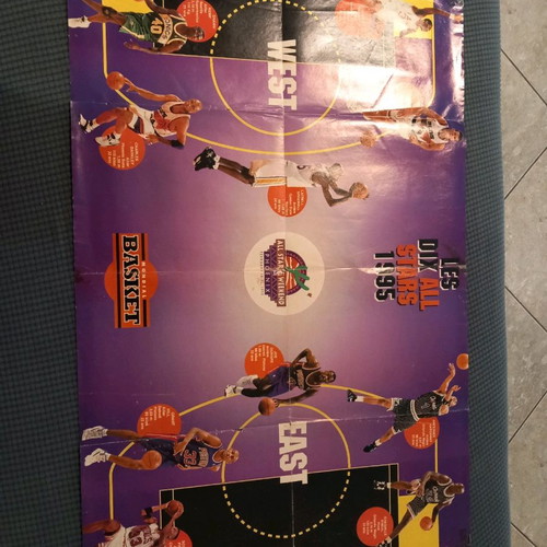 NBA All Star Game 1995 poster used, rare and collectible