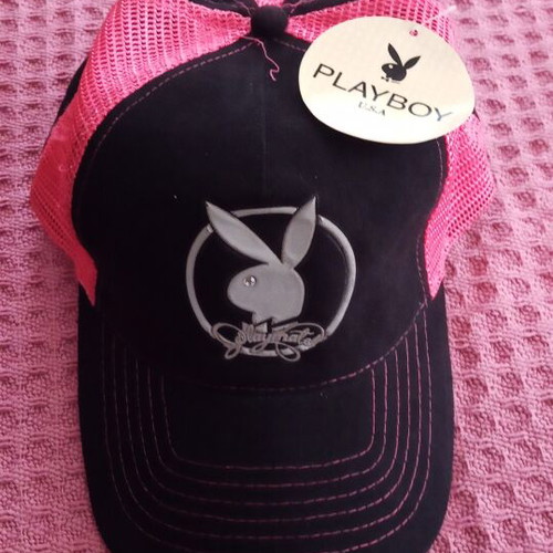 Playboy U.S.A. women's trucker cap black and pink