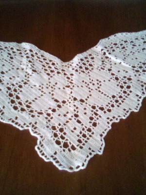 Crocheted butterfly corner pieces set of 4, new