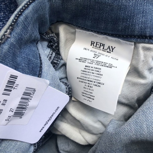 Replay Denim Shorts new, size 27, blue