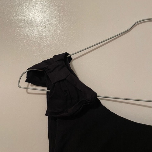 Shine 2gether dress used, black fitted with bows