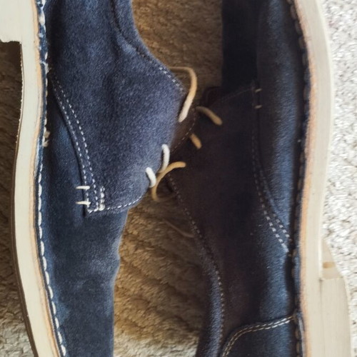 Top's suede blue shoes size 40 like new, genuine leather