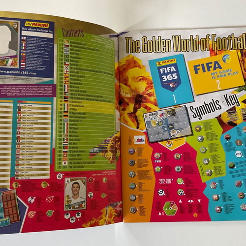 Panini FIFA 365 2018 album and 50 sticker packs new