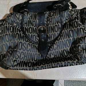 Чанта Moschino с кожени детайли