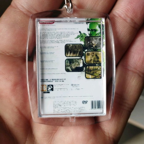 Metal Gear Solid 3 Snake Eater PlayStation 2 PS2 keychain new