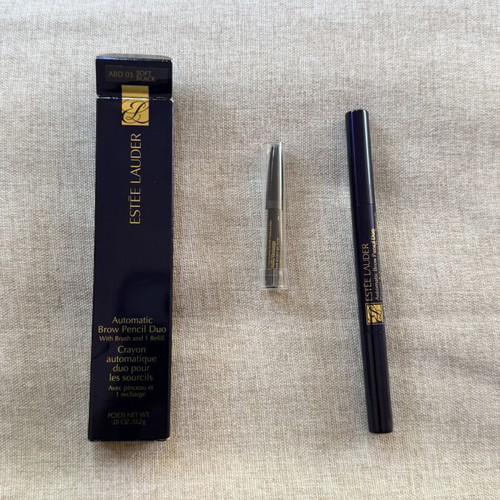 Estée Lauder Automatic Brow Pencil Duo new, shade ABD 03 Soft Black