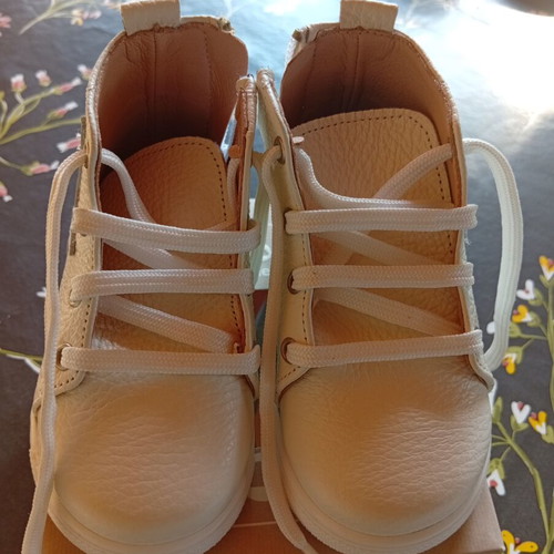 Gorgino white baptism boy boots no20