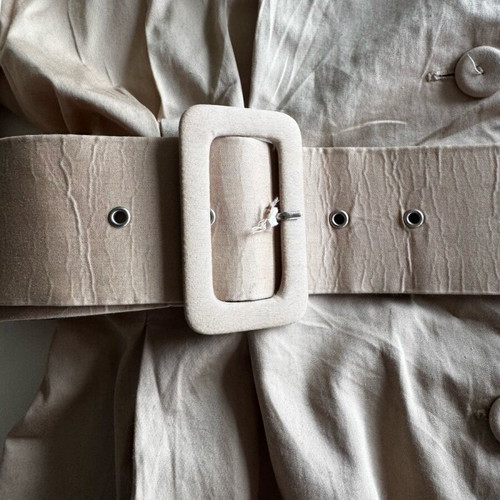 Zara dress with belt used, size L, beige